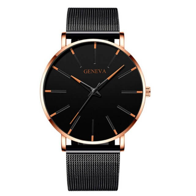 Sleek Men’s Essentials Watch with Elegant Stainless Steel Finish