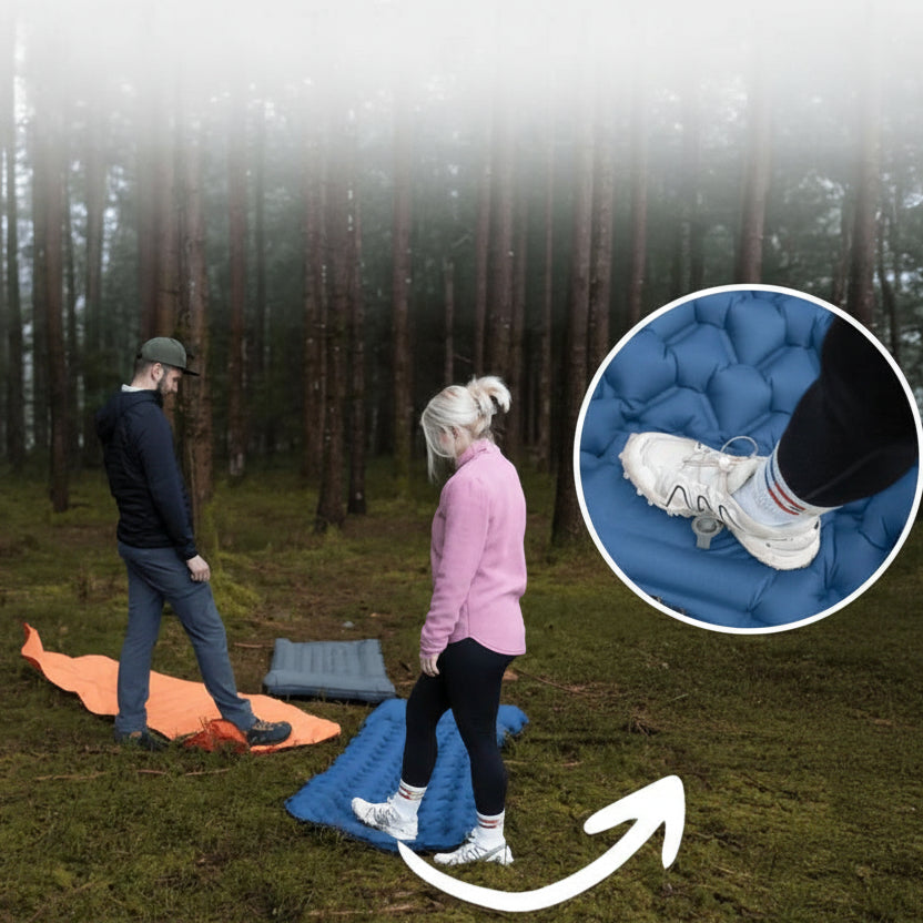 Compact Air Mattress with Foot Pump & Comfort Design