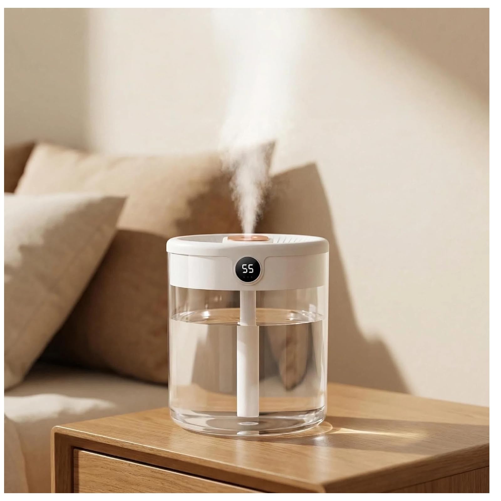 Cool Mist Ultrasonic Humidifier with 67.6 oz Tank Capacity
