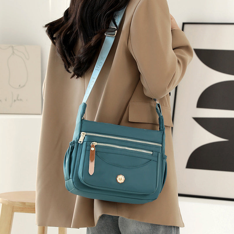 Water-Resistant Crossbody Bag – Organized Messenger Purse