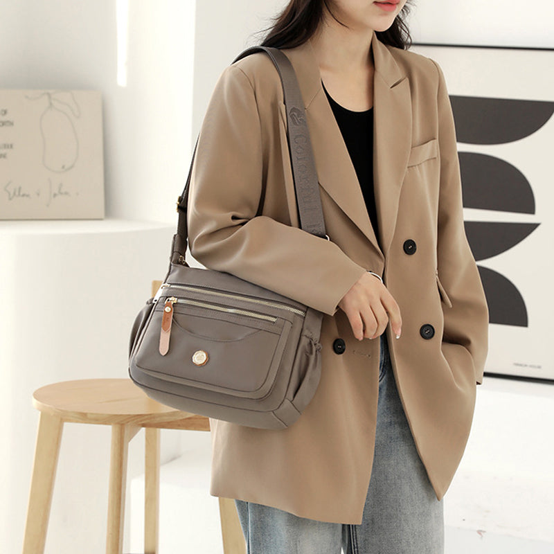 Water-Resistant Crossbody Bag – Organized Messenger Purse