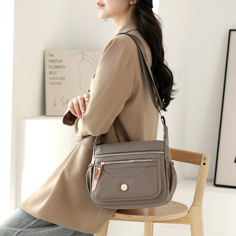 Water-Resistant Crossbody Bag – Organized Messenger Purse
