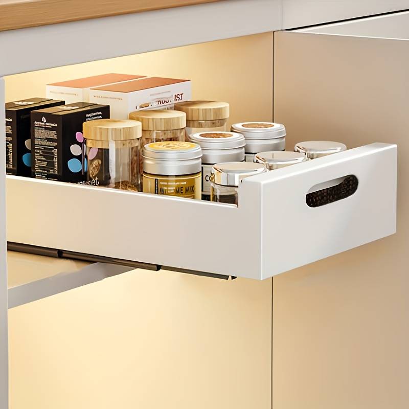 Smart Kitchen Storage System – Adjustable Under Sink Organizer