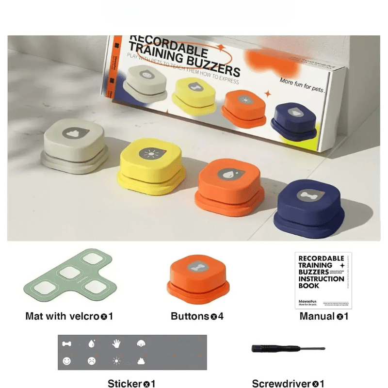 Engaging Audio Buttons for Enhanced Dog Interaction