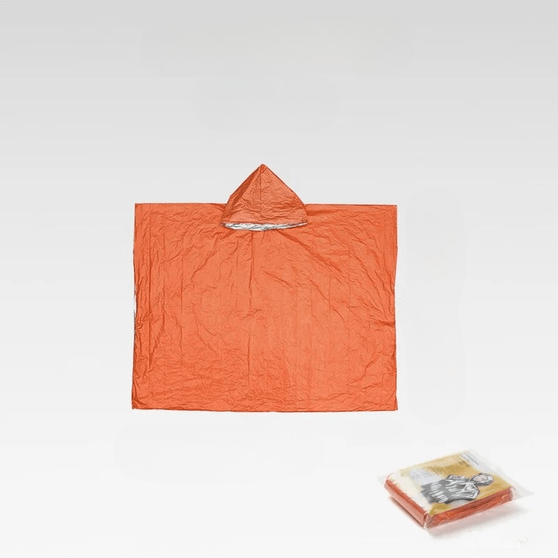 Eco-Friendly Waterproof Poncho with Hood for Outdoor Adventures