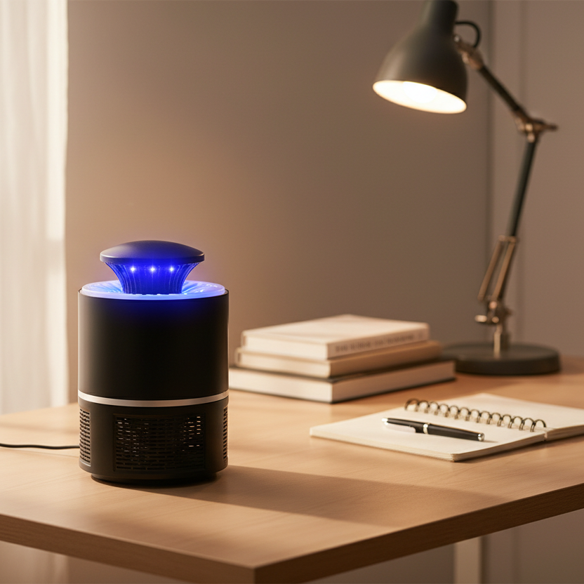 Whispering UV Insect Trap with USB Power and Safety Features