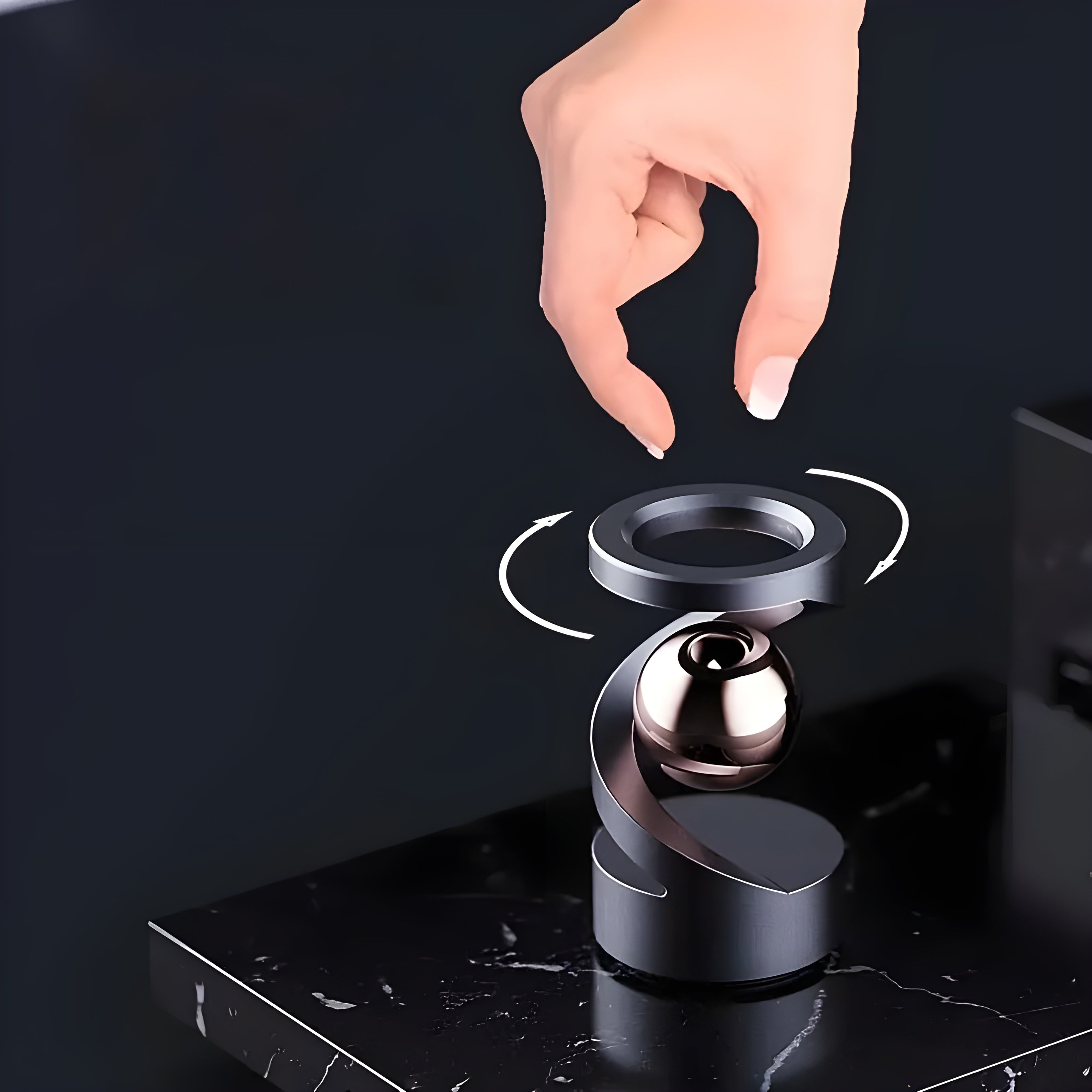 Stylish Floating Gyroscope - Stress Relief Desk Decoration
