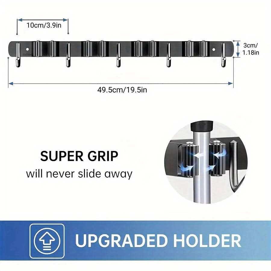 Space-Saving Wall Shelf Organizer - Rust-Resistant Design