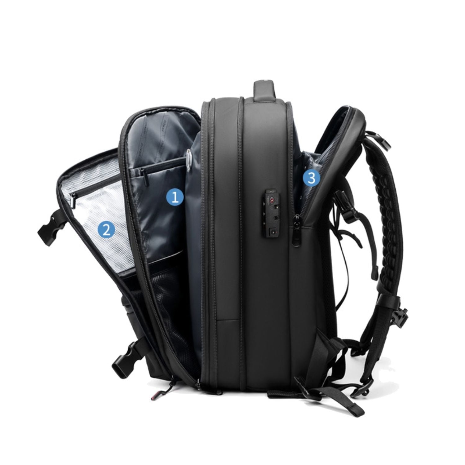 SpaceSaver Pro Travel Backpack with Integrated Compression System