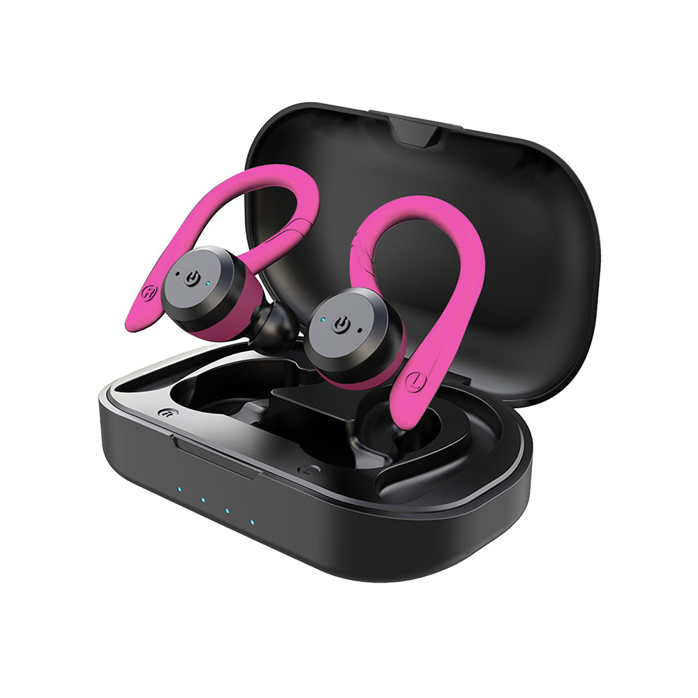 AquaSound Pro Waterproof Bluetooth Sport Earbuds with 20-Hour Playtime
