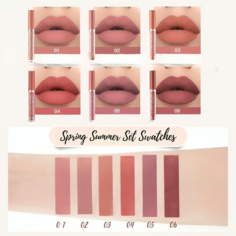 Matte Liquid Lipstick Set - Velvet Finish