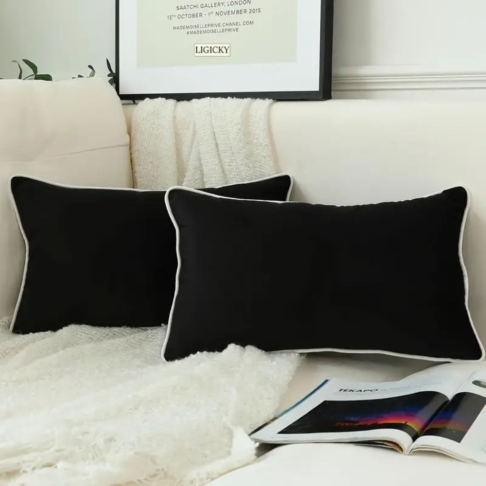 Luxurious Velvet Pillow Cover with Concealed Zipper Closure