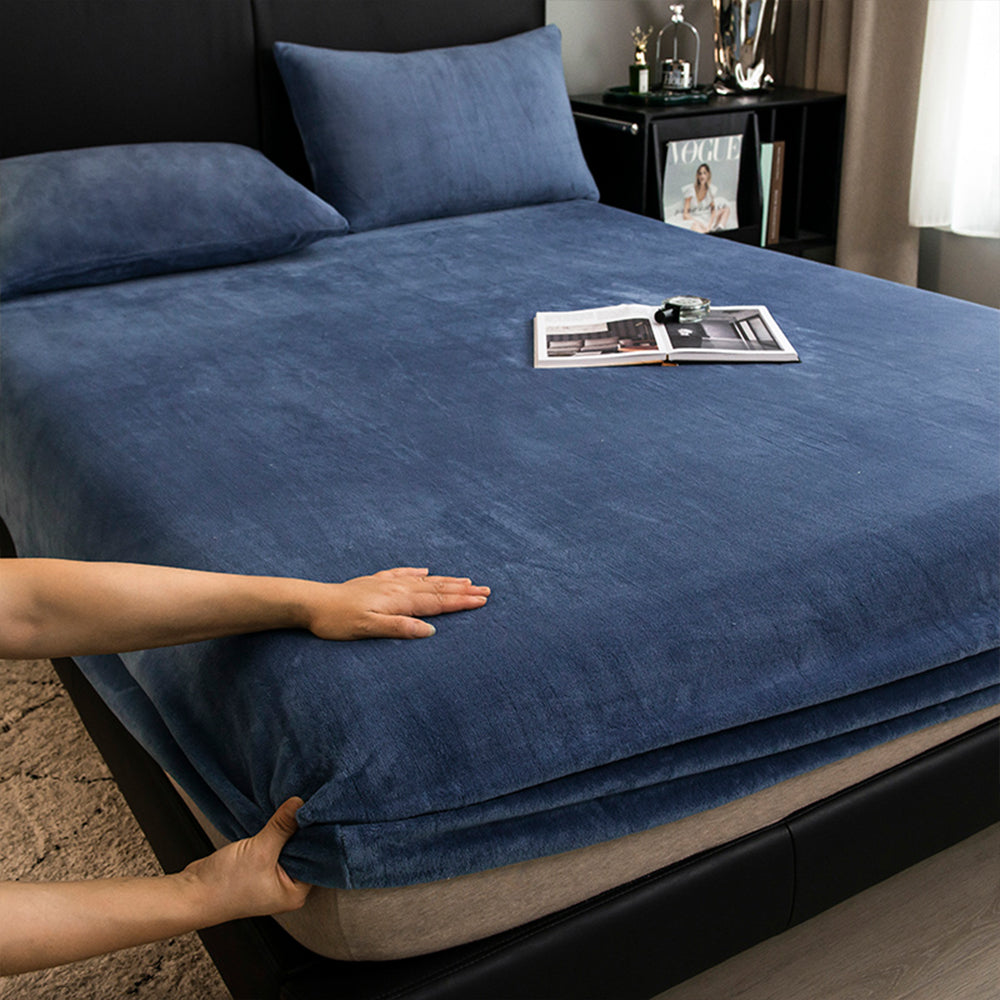 Luxurious Velvet Fitted Sheet Set for Ultimate Comfort