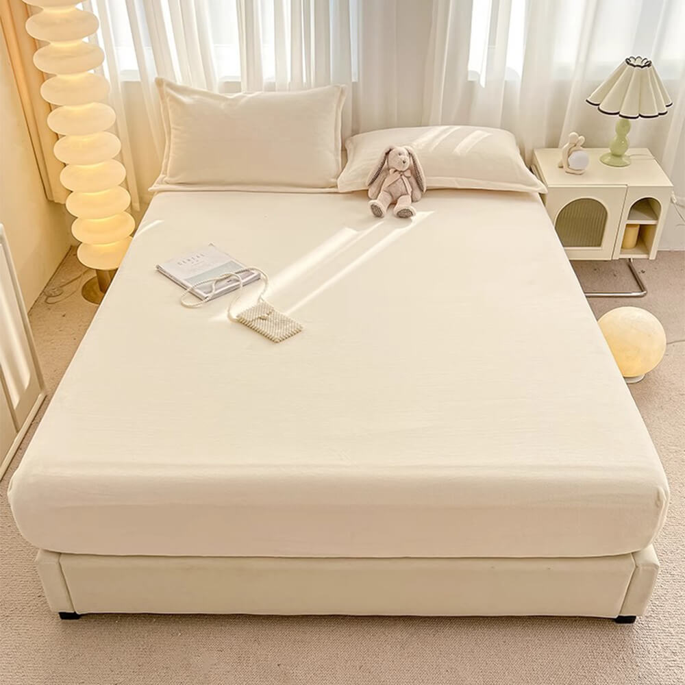 Luxurious Velvet Fitted Sheet Set for Ultimate Comfort