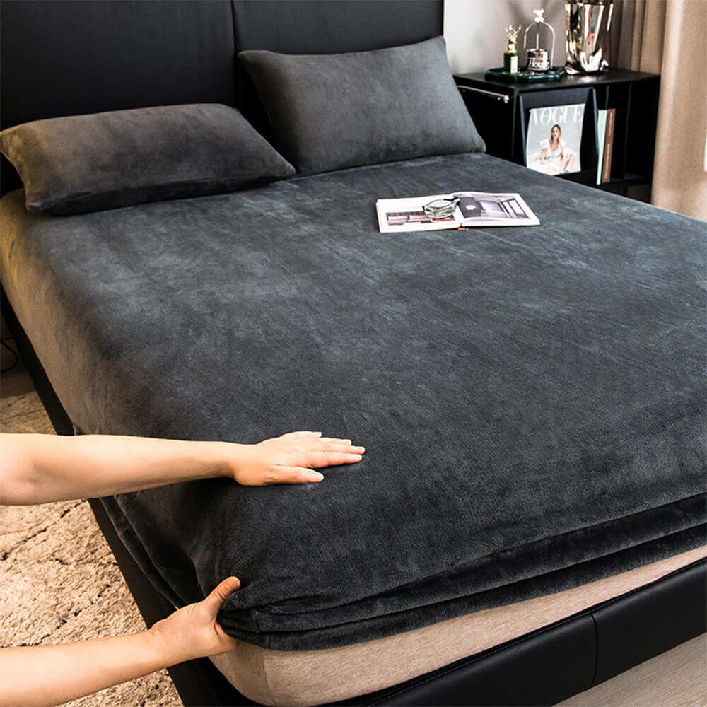 Luxurious Velvet Fitted Sheet Set for Ultimate Comfort