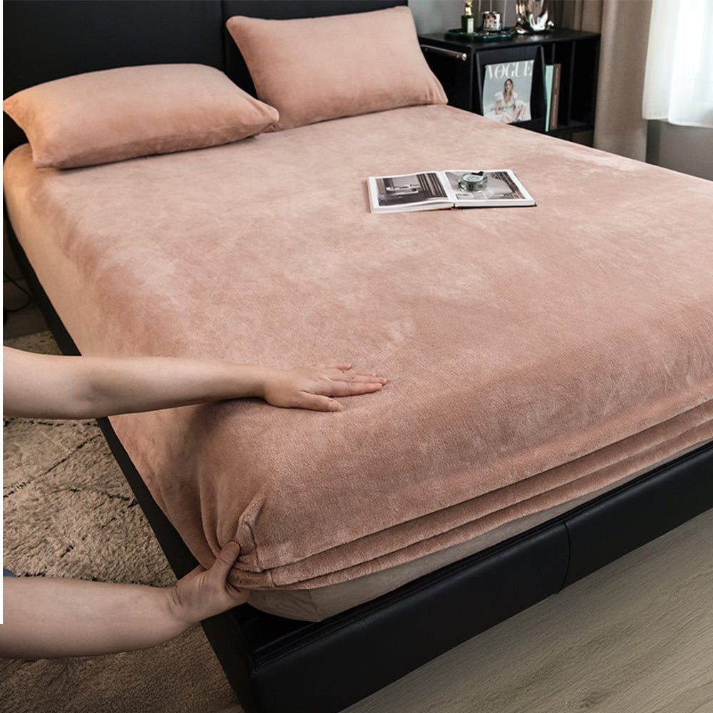 Luxurious Velvet Fitted Sheet Set for Ultimate Comfort