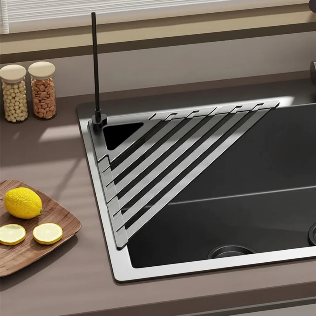 Foldable Drain Rack for Over Sink Usage