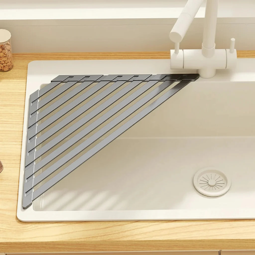 Foldable Drain Rack for Over Sink Usage