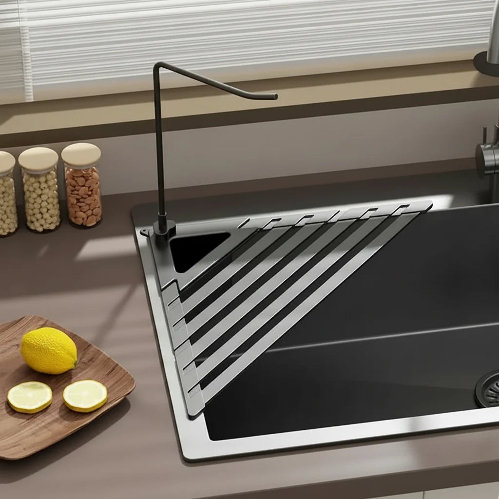 Foldable Drain Rack for Over Sink Usage