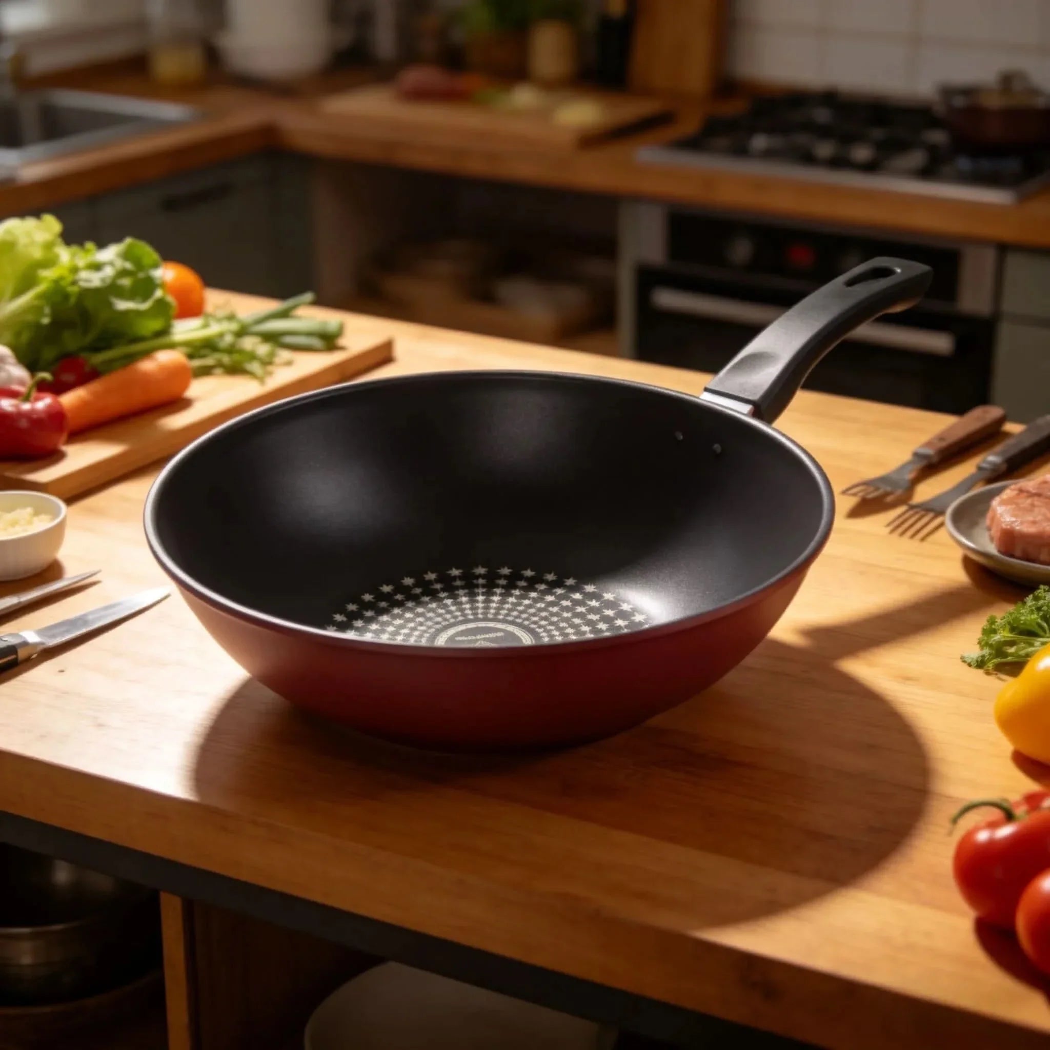 Deep Cooking Wok for Delicious Family Dishes