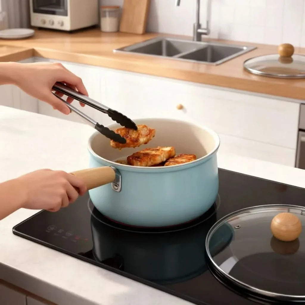 Compact Cooking Pot for Daily Meals and Breakfast Dishes