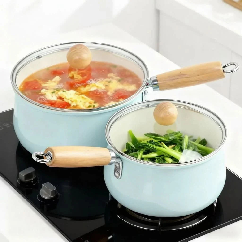 Compact Cooking Pot for Daily Meals and Breakfast Dishes