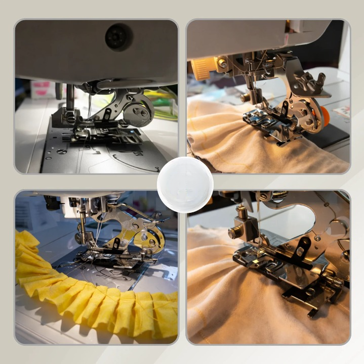 Adjustable Sewing Foot | Accurate Pleat Guide | Consistent Spacing