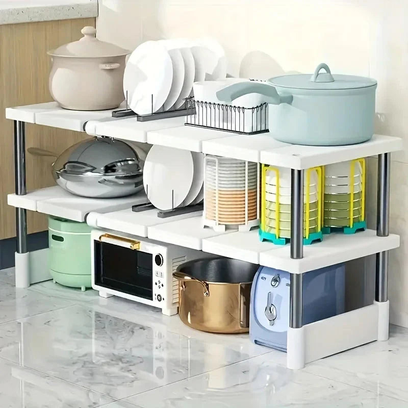 Adjustable Under-Cabinet Shelf | Width Customizable | Easy to Install