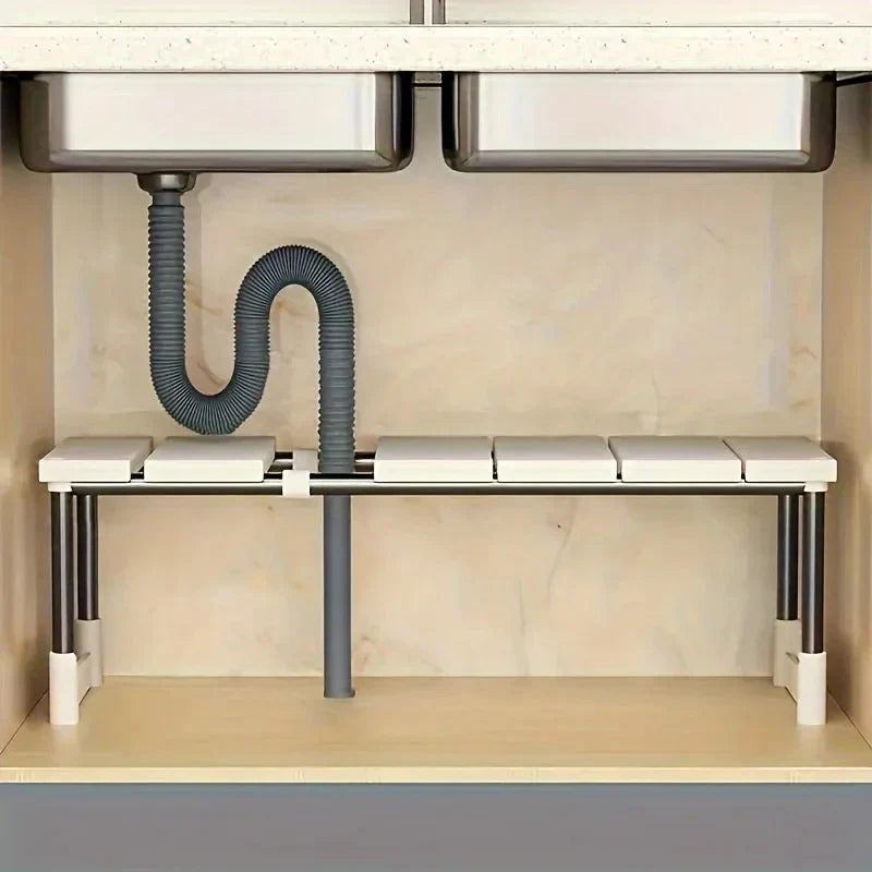 Adjustable Under-Cabinet Shelf | Width Customizable | Easy to Install