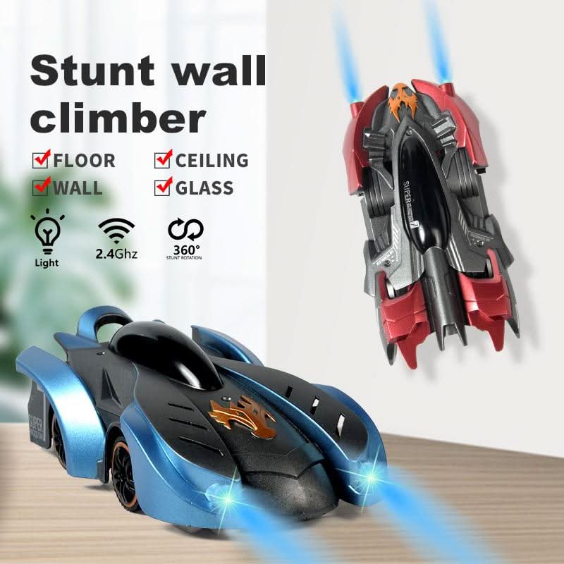 Gravity-Defying Stunt Racer for Walls and Ceilings