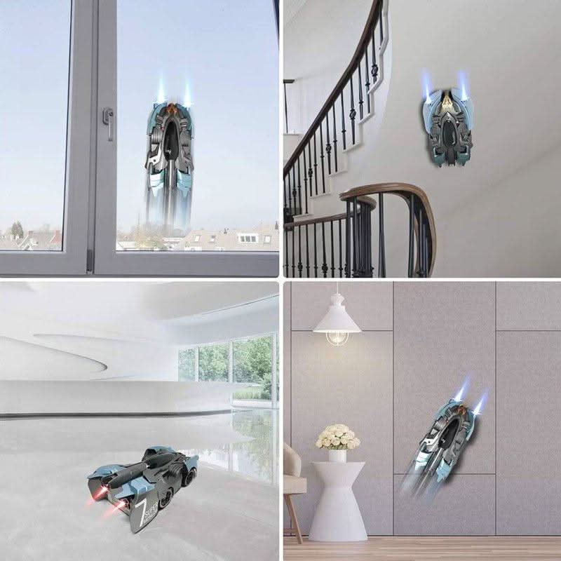 Gravity-Defying Stunt Racer for Walls and Ceilings