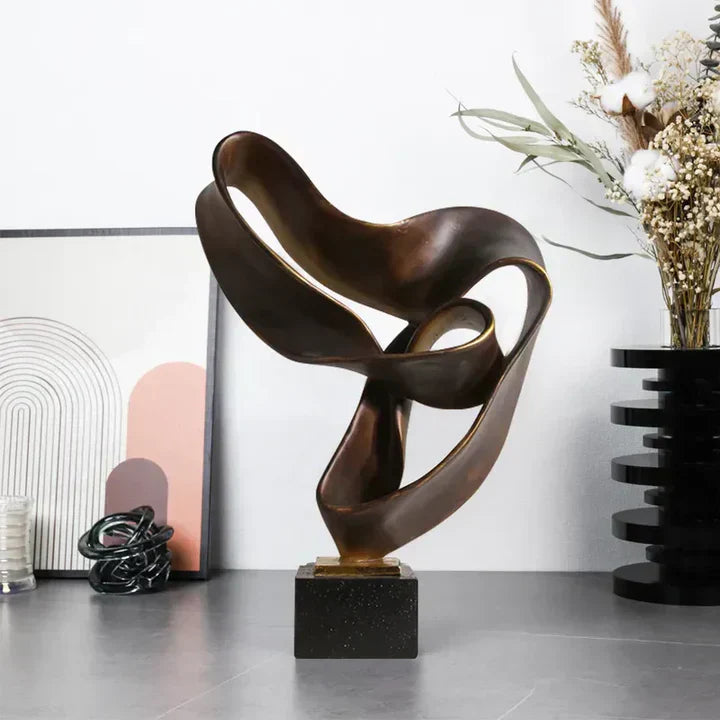 Sculptural Harmony: Contemporary Resin Home Accent