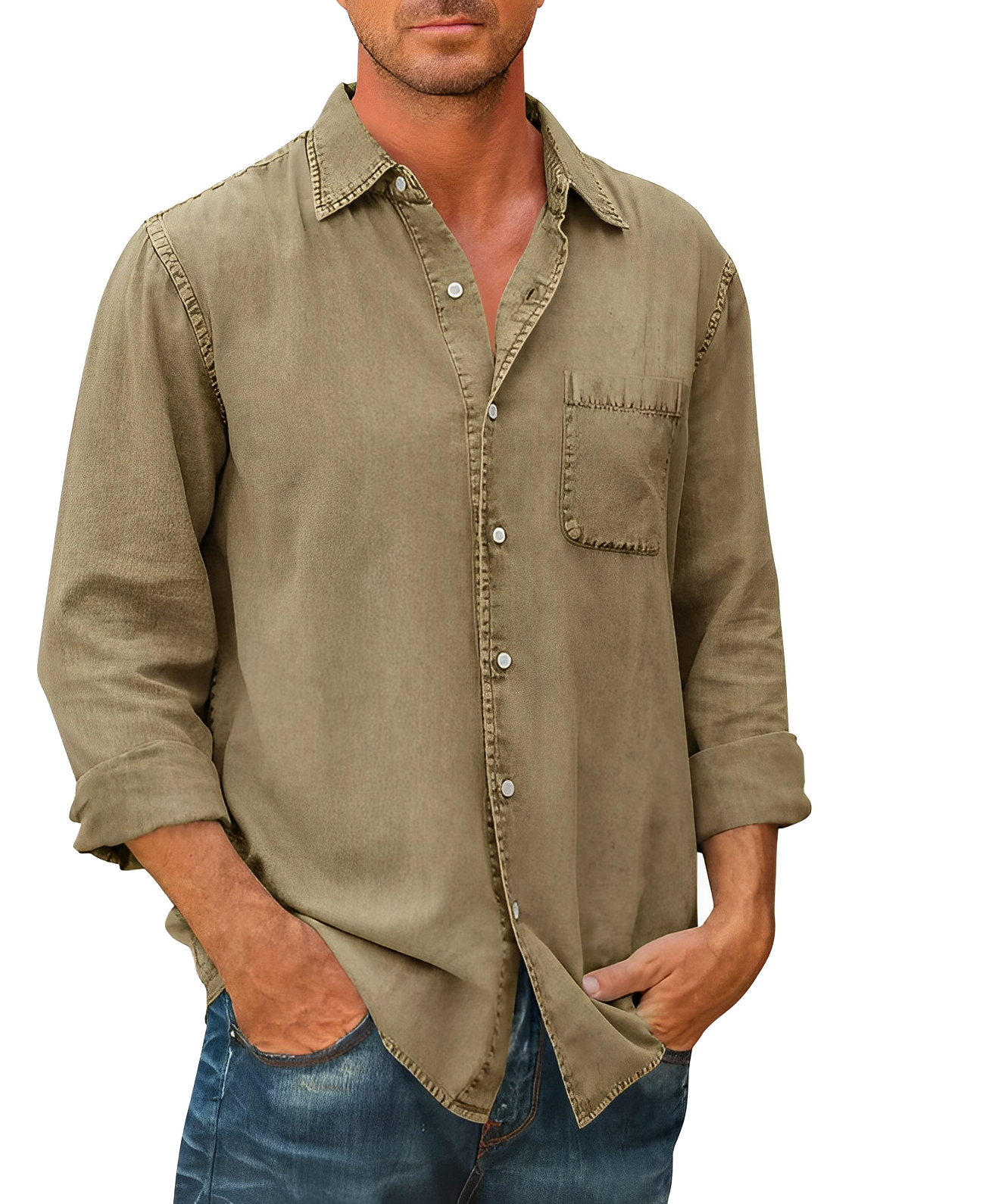 Comfortable Shirt Made of Ola Fabric