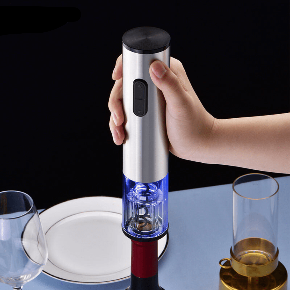 VinoEase Electric Wine Opener Set with Sealer & Cutter