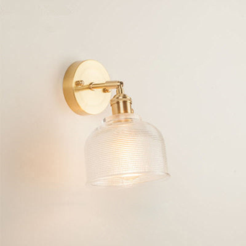 Elegant Glass Wall Light Fixture with E26/E27 Socket