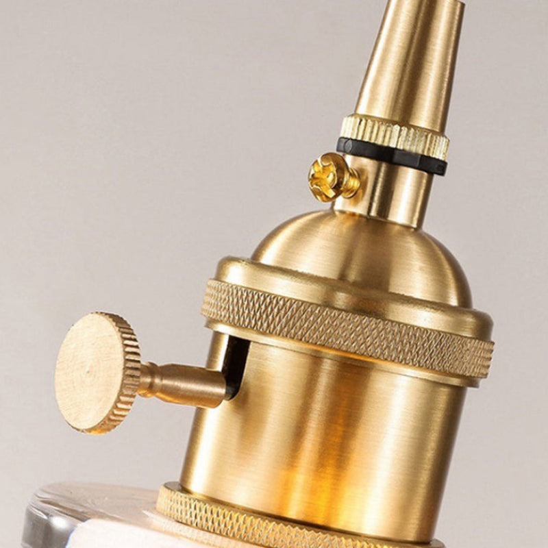 Elegant Glass Wall Light Fixture with E26/E27 Socket