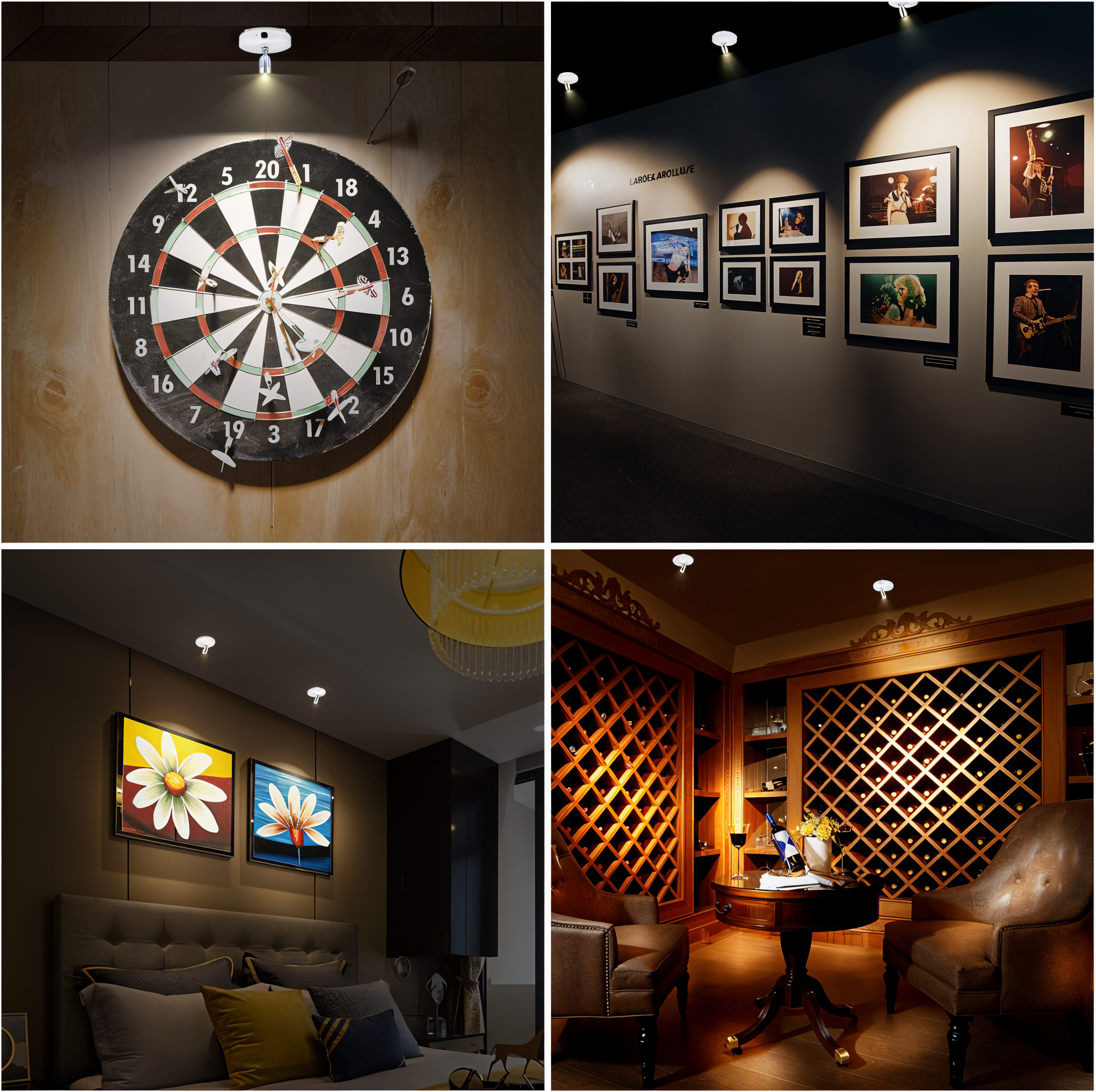 LumiGlow Compact LED Accent Light with Wireless Dimming
