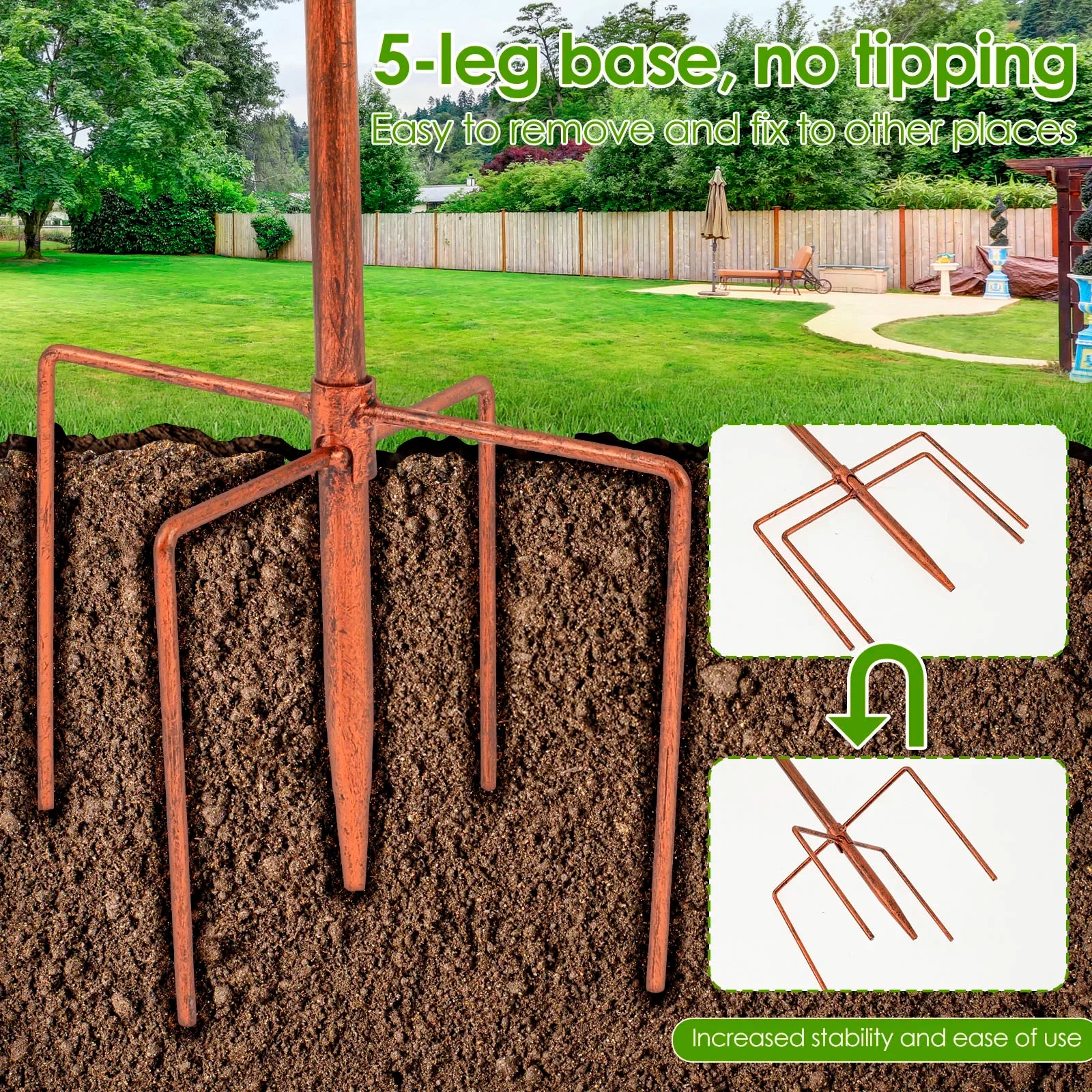 Bird Bath with Stand | Sturdy Metal Bowl