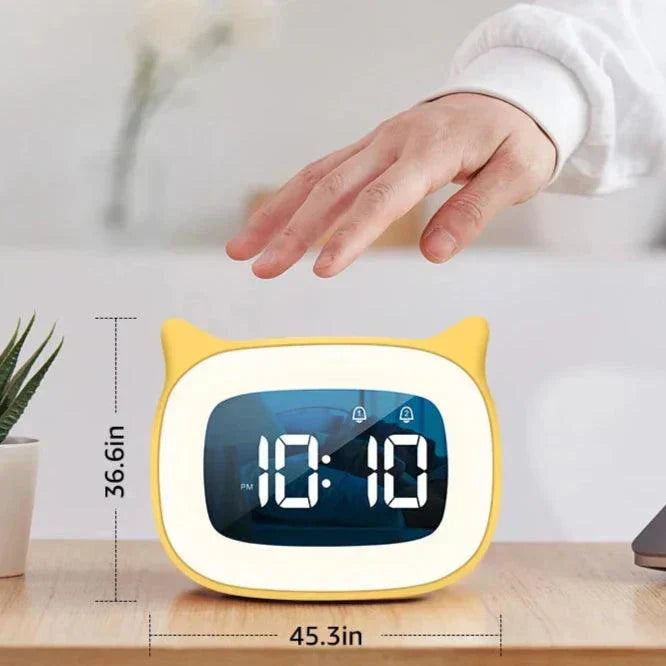 Rechargeable Smart LED Clock with Voice Activation & Dual Alarms