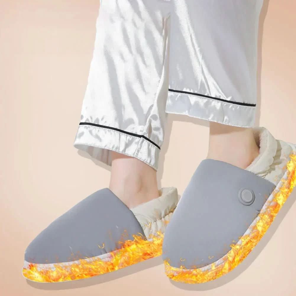 Adjustable Heated Slippers for Cozy Indoor Comfort
