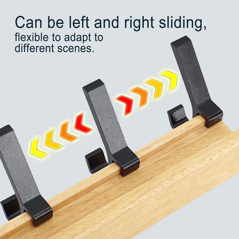 Stylish Wall-Mounted Coat Organizer with Adjustable Hooks