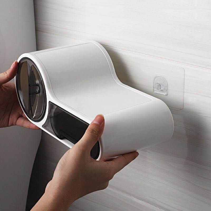 Sleek Wall-Mounted Toilet Paper Holder for Modern Spaces