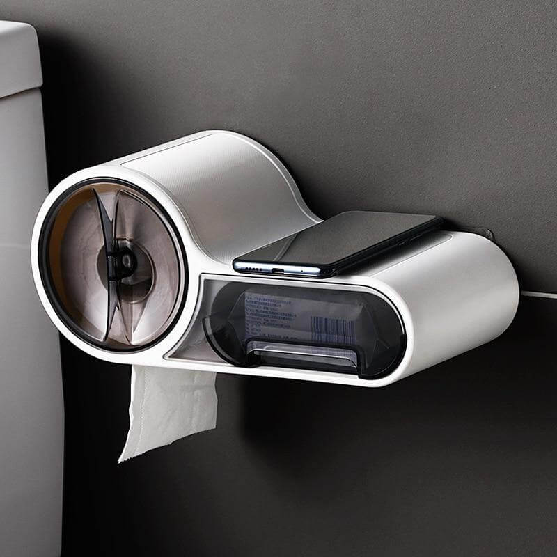 Sleek Wall-Mounted Toilet Paper Holder for Modern Spaces