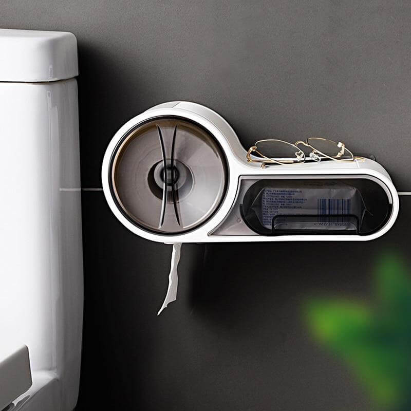 Sleek Wall-Mounted Toilet Paper Holder for Modern Spaces