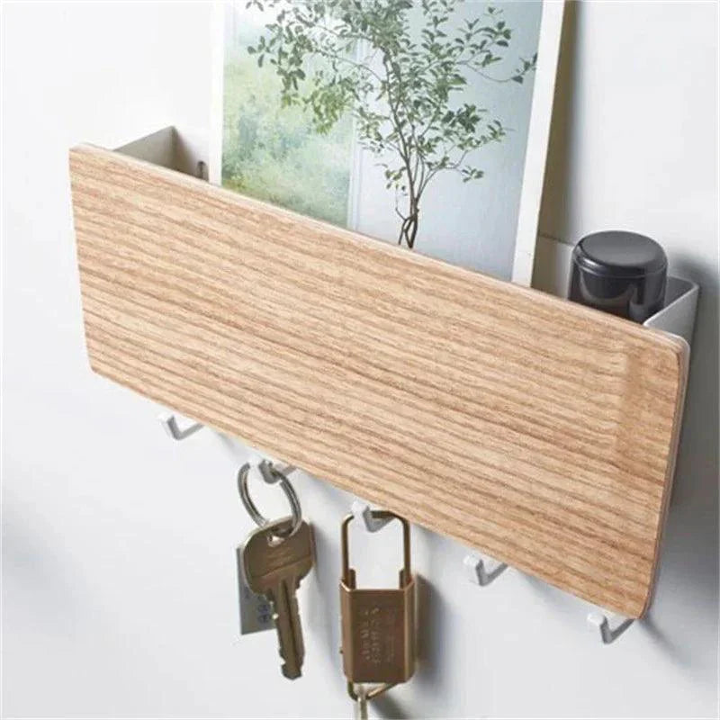 Elegant Wall Organizer for Keys and Mail - Space-Saving Solution