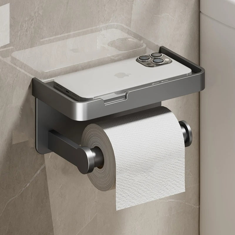 Modern Wall-Mounted Paper Roll Holder for Efficient Storage