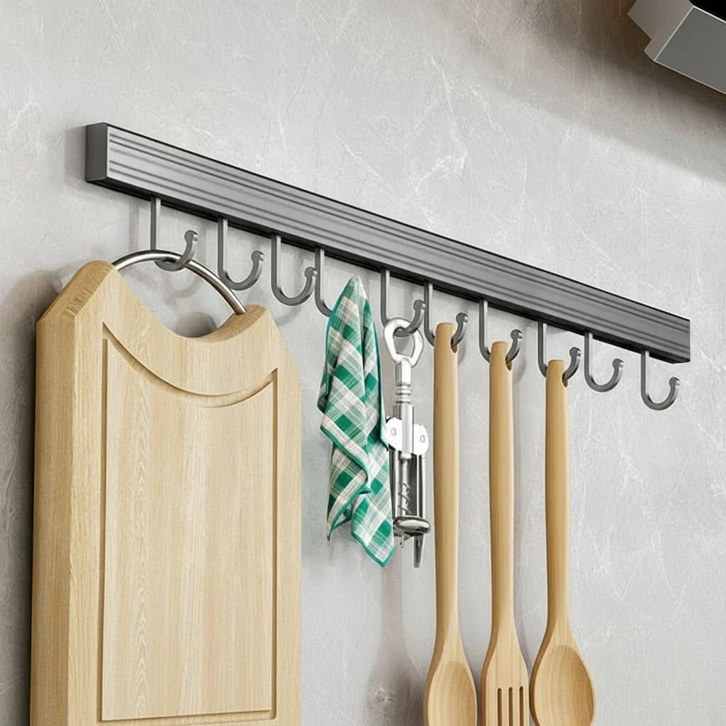 No-Drill Kitchen Organizer Rack for Daily Use and Storage