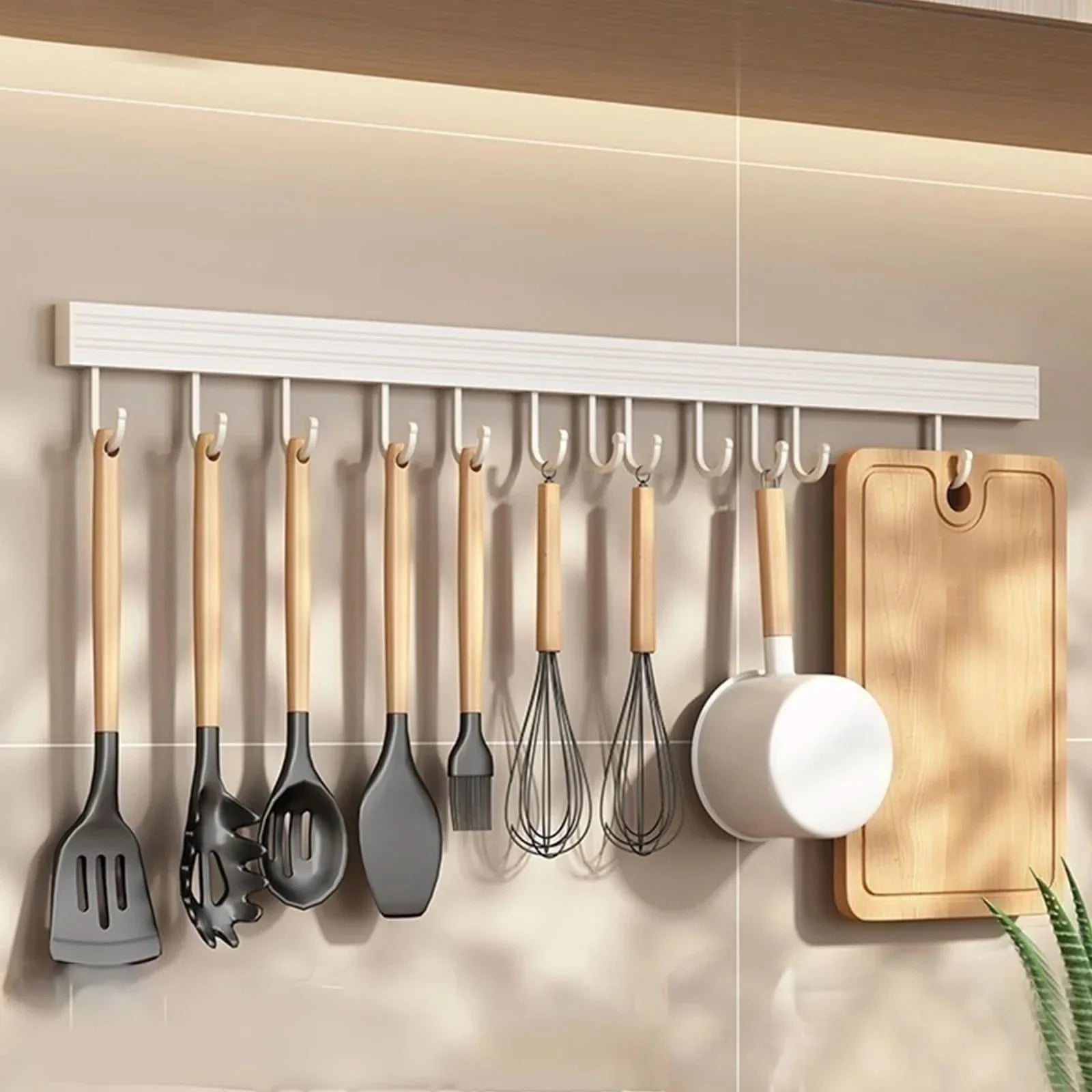 No-Drill Kitchen Organizer Rack for Daily Use and Storage