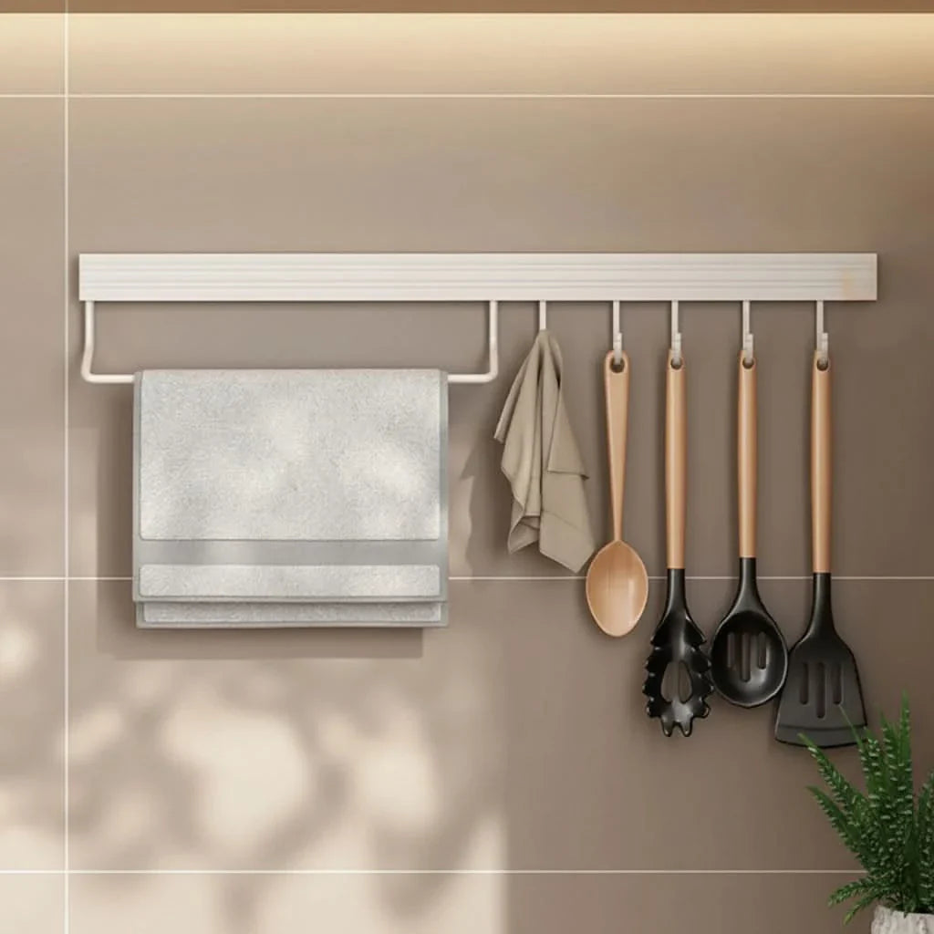 No-Drill Kitchen Organizer Rack for Daily Use and Storage
