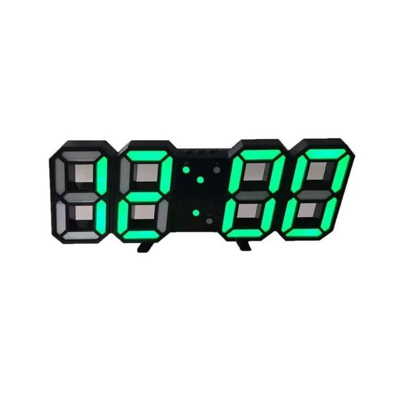 Sleek 3D LED Wall Clock with Adjustable Brightness